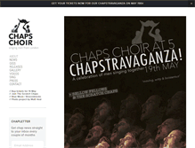 Tablet Screenshot of chapschoir.com